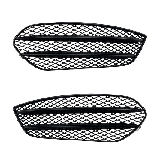 Gloss Black Front Side Grilles for Mercedes Benz W117 CLA AMG 13-15