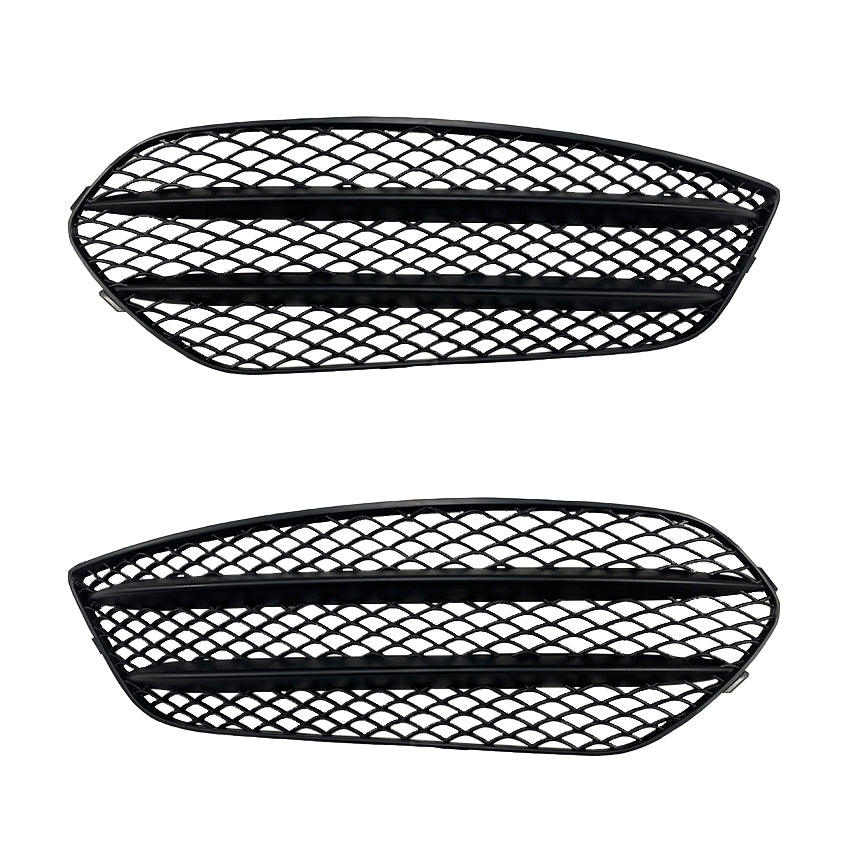 Gloss Black Front Side Grilles for Mercedes Benz W117 CLA AMG 13-15 - Carbon Factory