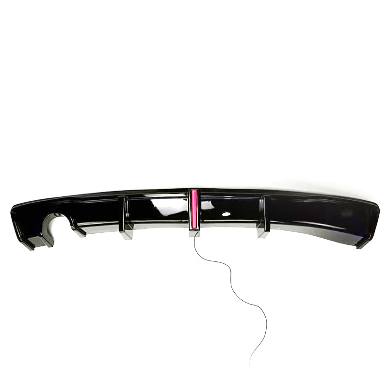 LED 2 Gloss Black Rear Diffuser Single Exhaust for BMW F30 F31 3 Series Standard model 12-19 (Copy)