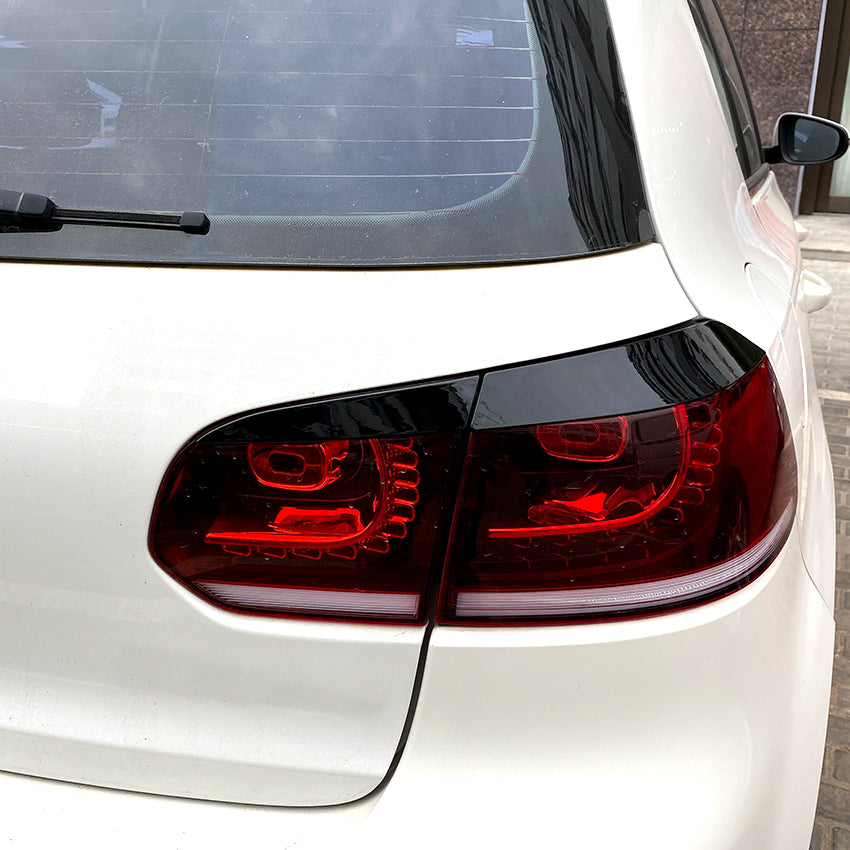 Gloss Black Rear Light Trims for VW Golf MK6 08-12