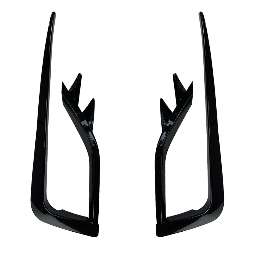 V Style Gloss Black Front Canards for VW Golf MK7.5 17-20