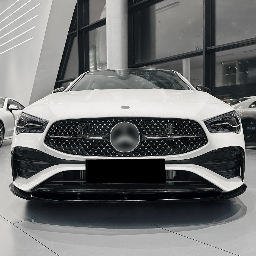 AMG Style Gloss Black Front Splitter for Mercedes Benz W118 CLA 24-Present - Carbon Factory