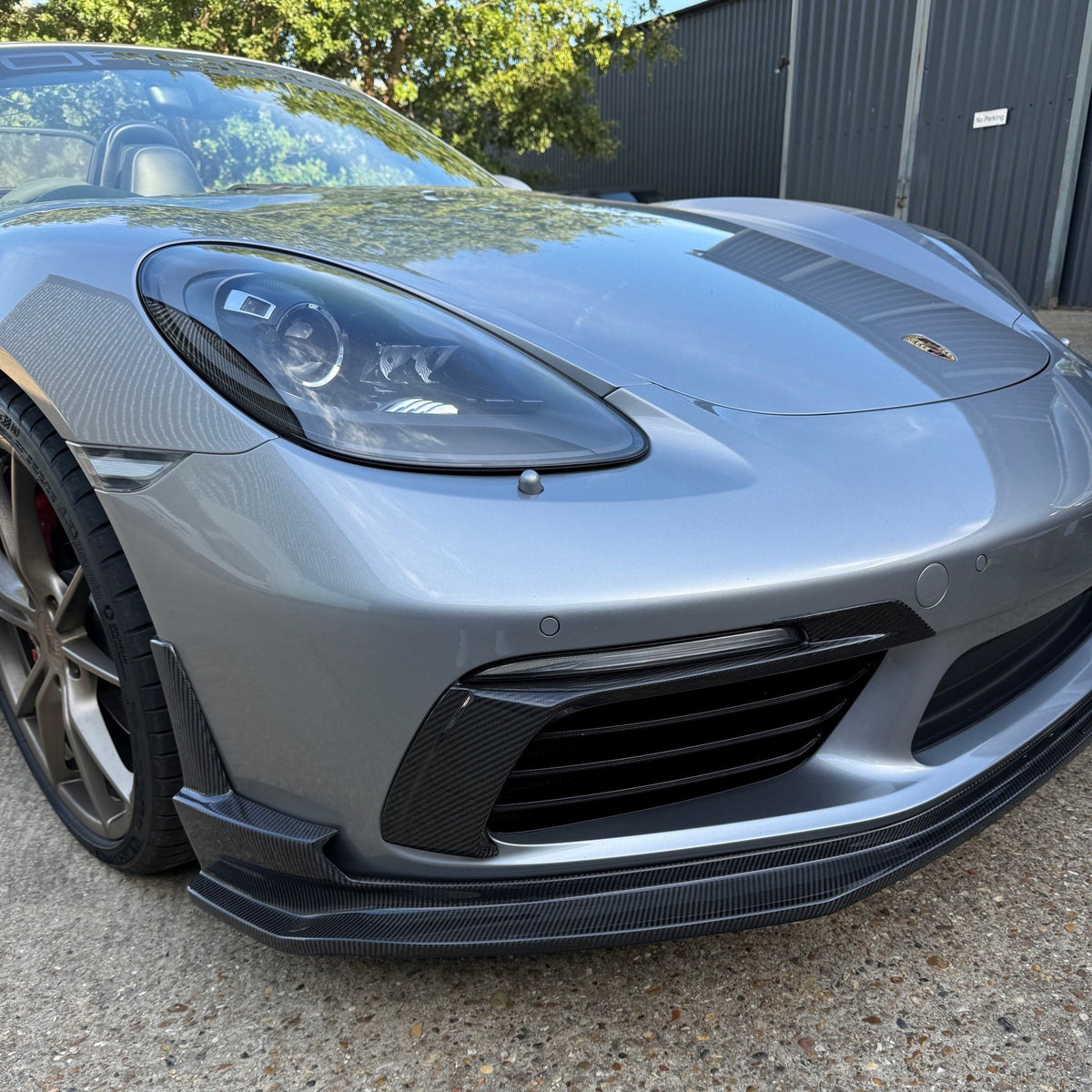 Performance Style Carbon Fibre Front Splitter for Porsche Boxster & Cayman 718 16-21