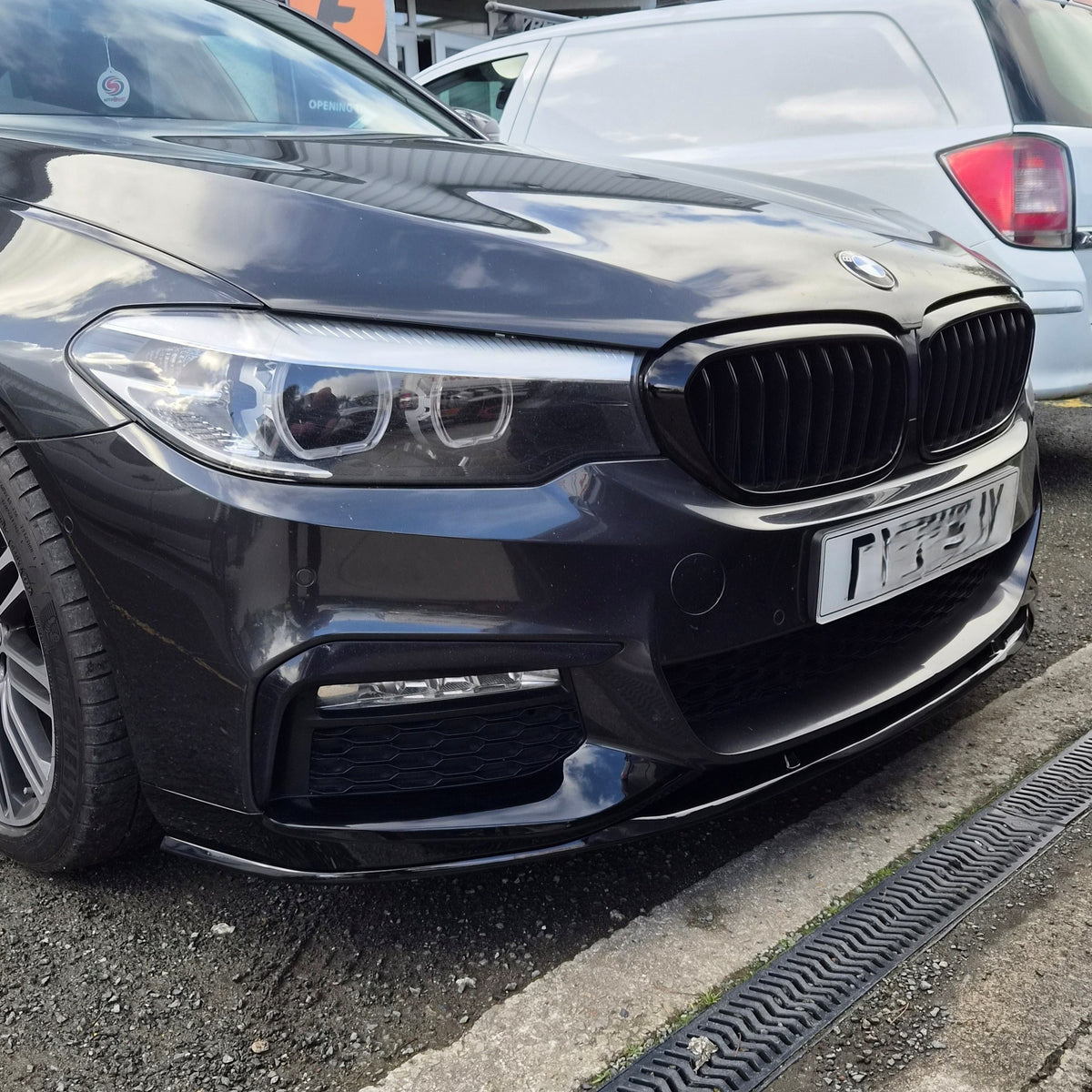 MP Style Gloss Black Front Splitter for BMW G30 G31 5 Series Pre-LCI 17-20