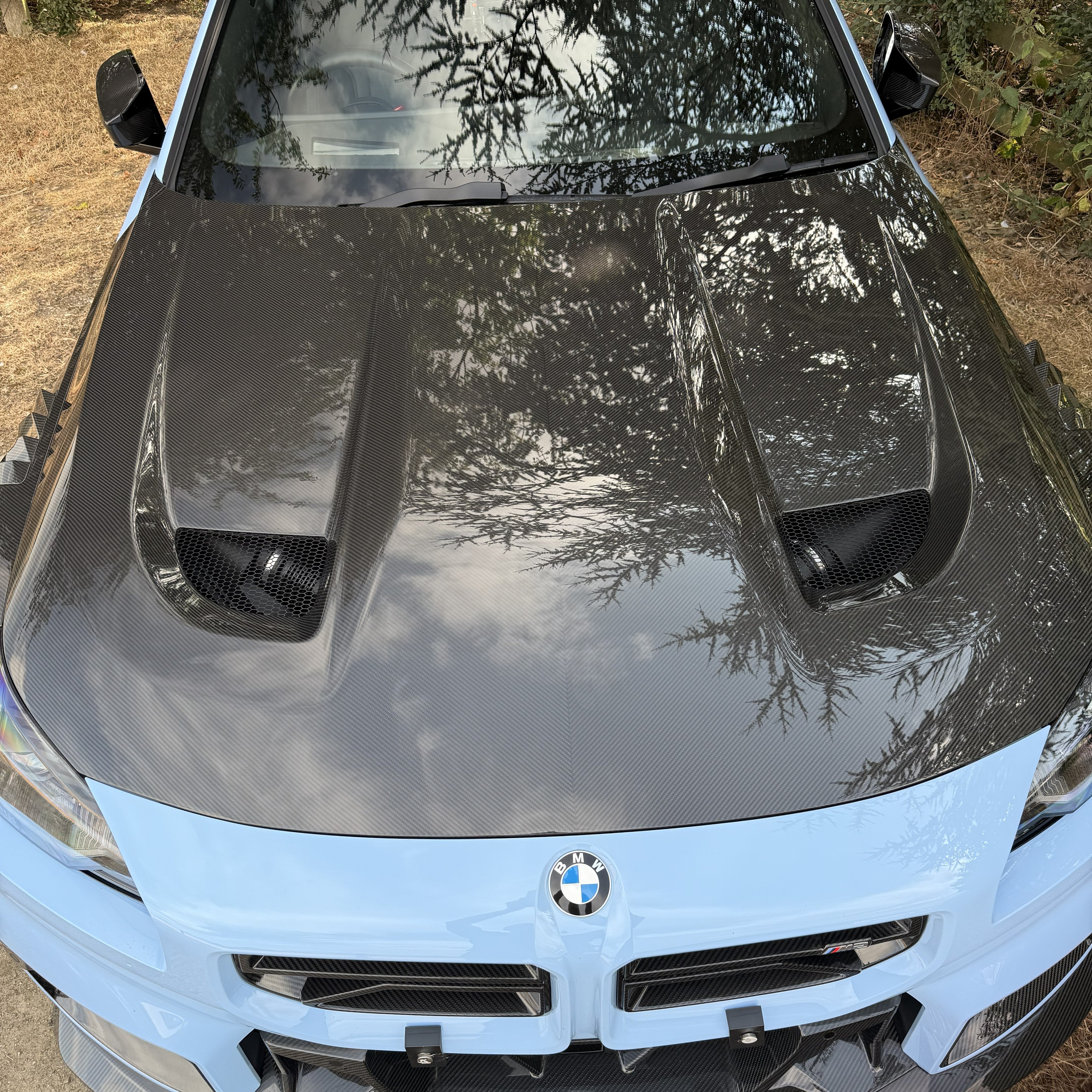 SQ Style Pre-Preg Carbon Fibre Bonnet for BMW G87 M2 2 Series G42 Coupe 21-Present