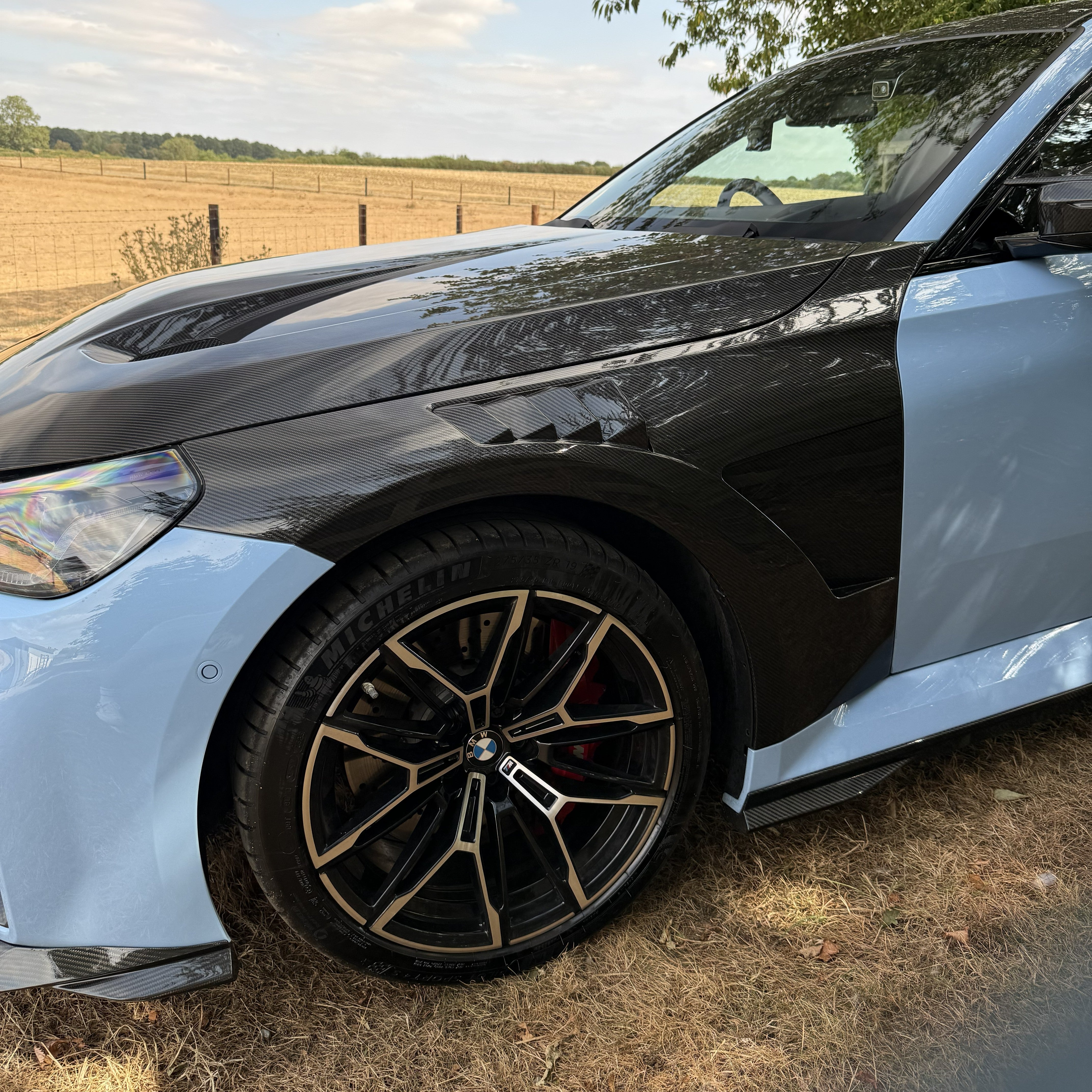 SQ Style Pre-Preg Carbon Fibre Front Wings for BMW G87 M2 23-Present