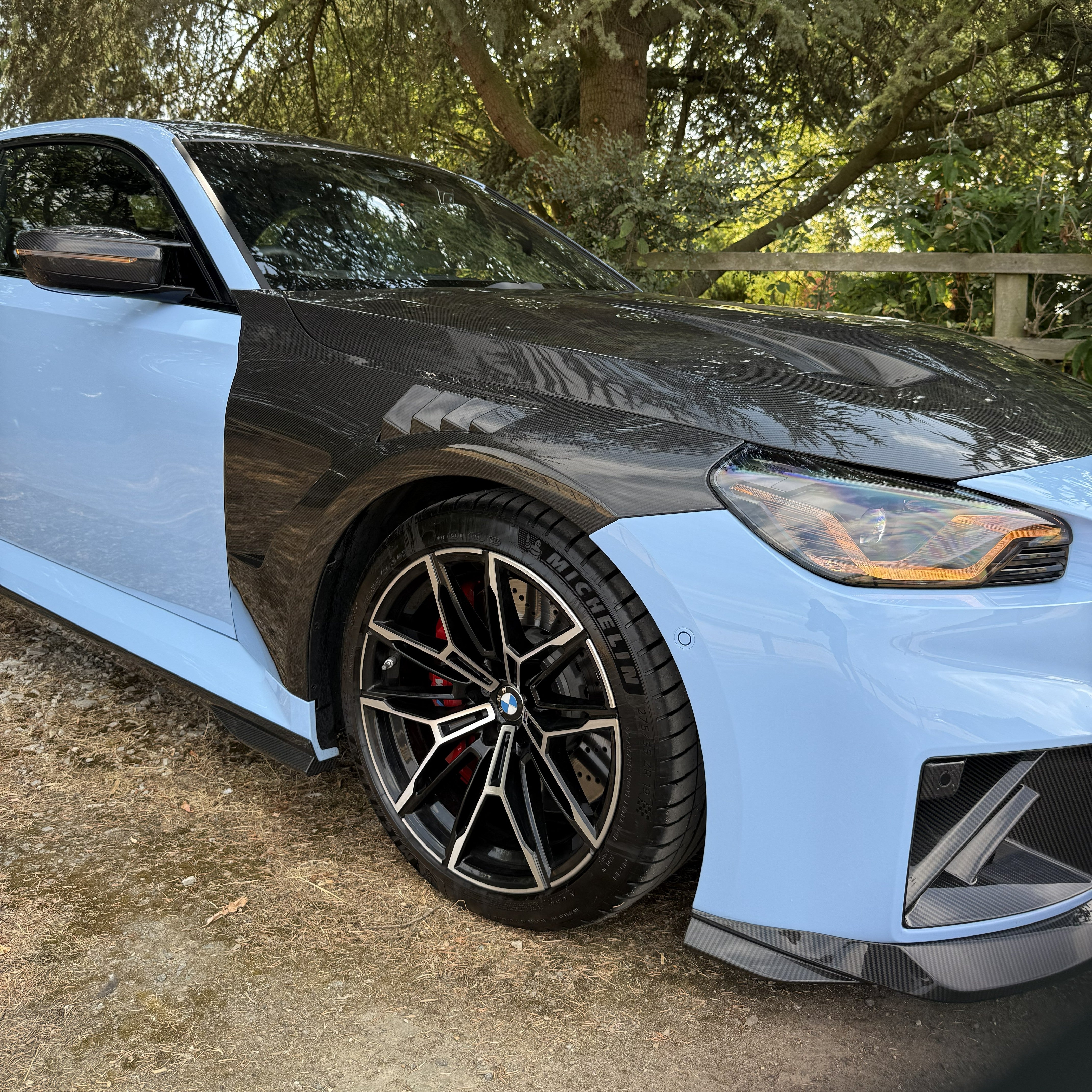 SQ Style Pre-Preg Carbon Fibre Front Wings for BMW G87 M2 23-Present