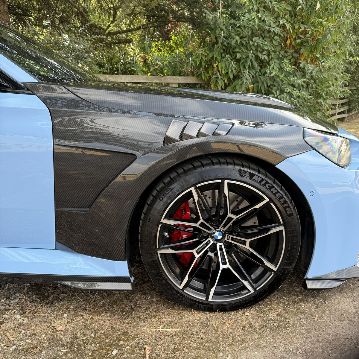 SQ Style Pre-Preg Carbon Fibre Front Wings for BMW G87 M2 23-Present
