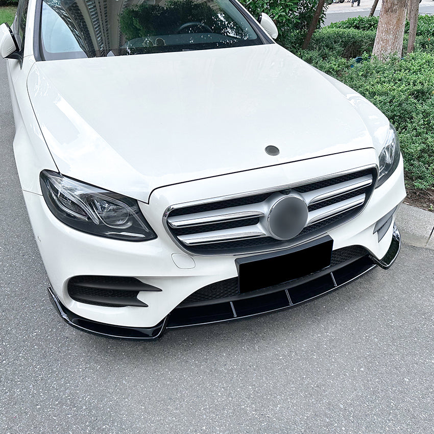 AMG Style Gloss Black Front Splitter for Mercedes Benz W213 C238 E Class AMG 16-20 - Carbon Factory