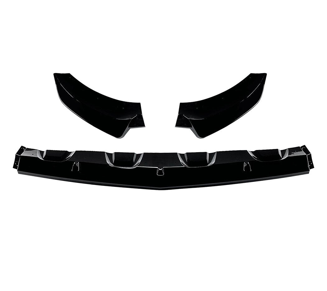 A Style Gloss Black Front Splitter for Mercedes Benz X253 C253 GLC 15-19