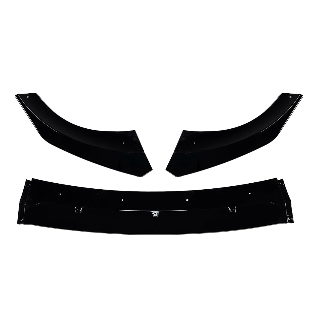 Gloss Black Front Splitter for Ford Fiesta B479 MK8 18-21