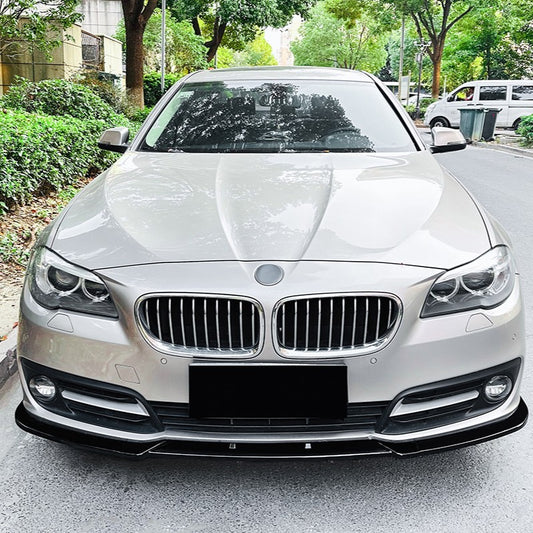 MP Style Gloss Black Front Splitter for BMW F10 F11 5 Series LCI Standard model 15-17