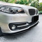 MP Style Gloss Black Front Splitter for BMW F10 F11 5 Series LCI Standard model 15-17