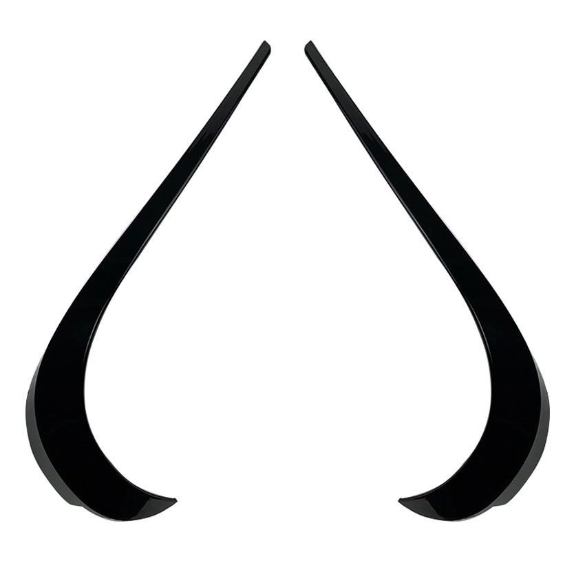 Gloss Black Front Canards for Mercedes Benz X156 GLA 13-19