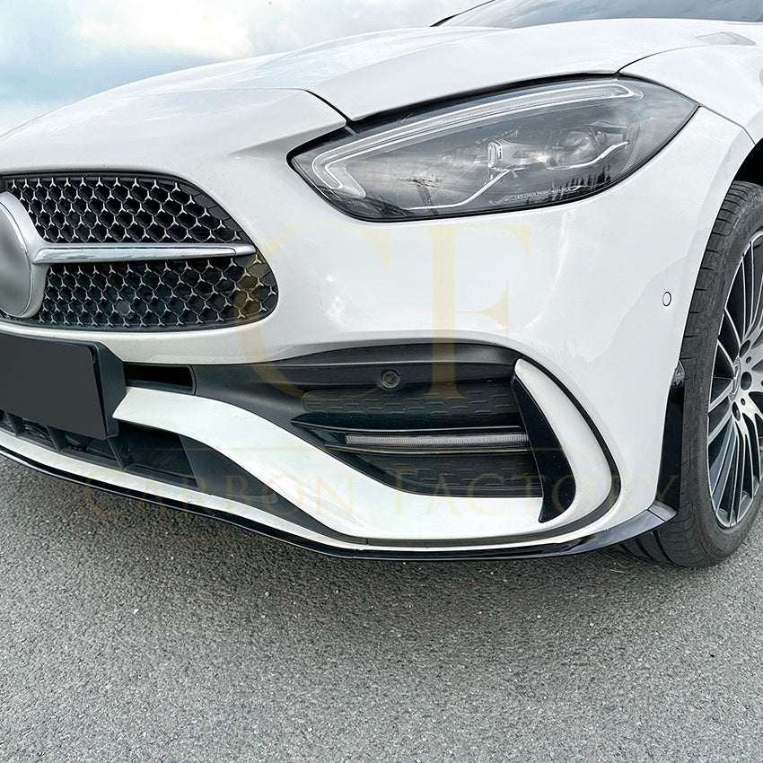 AMG Style Gloss Black Front Splitter for Mercedes Benz W206 C Class 22-Present - Carbon Factory