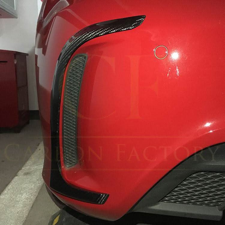 2PCS/SET Rear Bumper Vents Exterior Trims for Mercedes A-Tlass W176 A45 AMG 14-15 - Carbon Factory