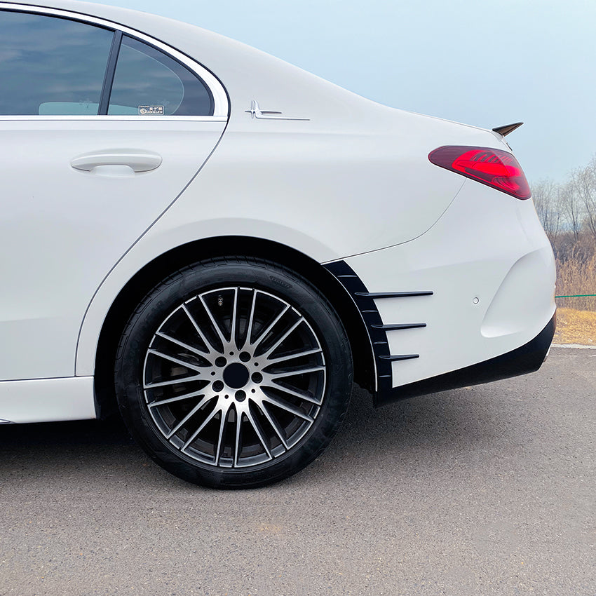 Gloss Black Wheel Fender Trims for Mercedes Benz W206 C Class 22-Present - Carbon Factory