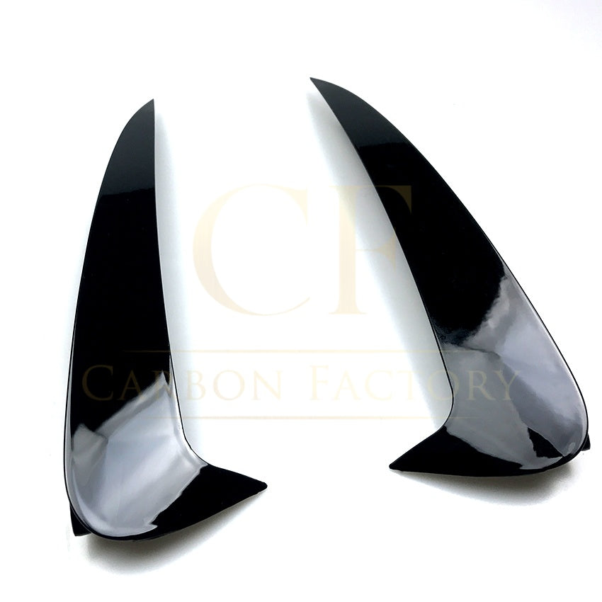 Gloss Black Rear Bumper Trims for Mercedes Benz W205 C Class Coupe 15-21 - Carbon Factory