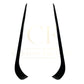 Gloss Black Front Canards (top) for Mercedes Benz W117 CLA AMG 13-15