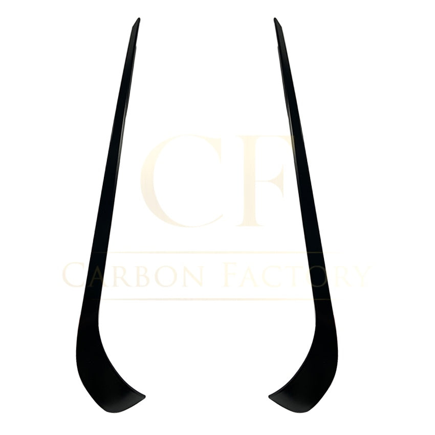 Gloss Black Front Canards (top) for Mercedes Benz W117 CLA AMG 13-15