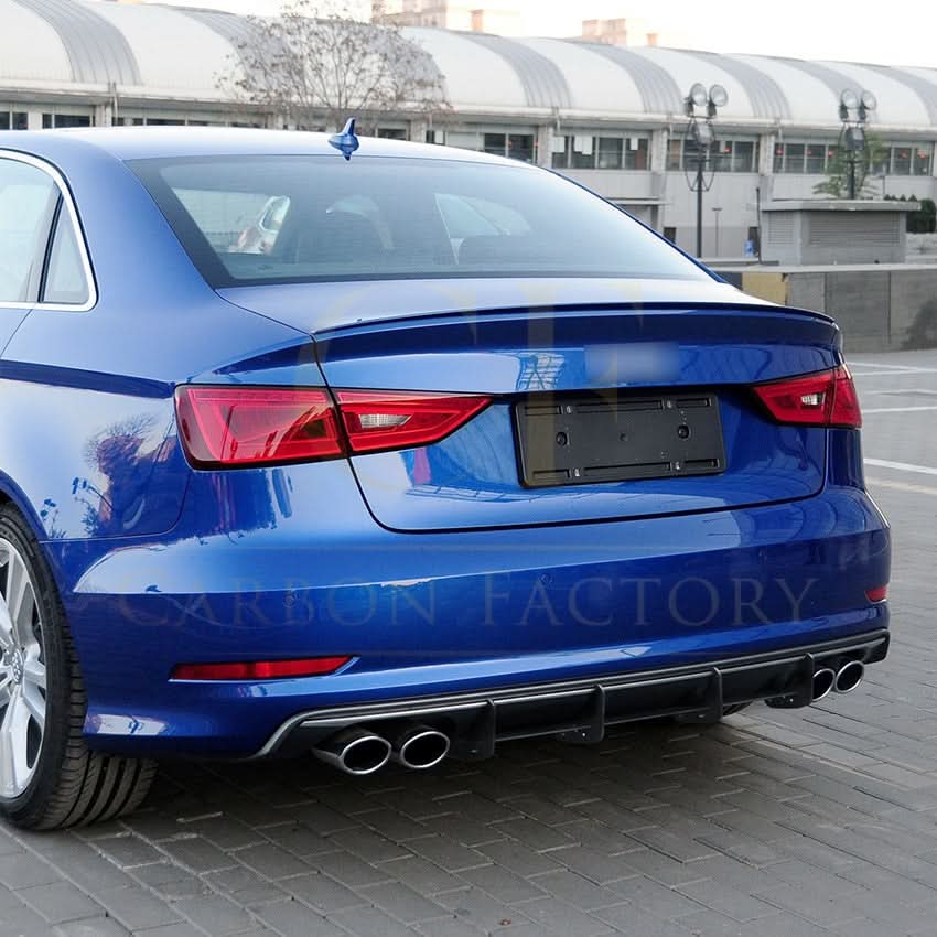 V Style Gloss Black Diffuser for Audi S3 8V Saloon 13-16 - Carbon Factory