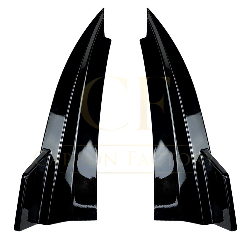Gloss Black Rear Bumper Spats for Mercedes Benz W205 C Class Coupe 15-21 - Carbon Factory