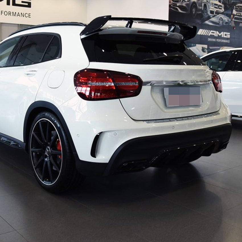 Gloss Black Rear Canards for Mercedes Benz X156 GLA 13-19