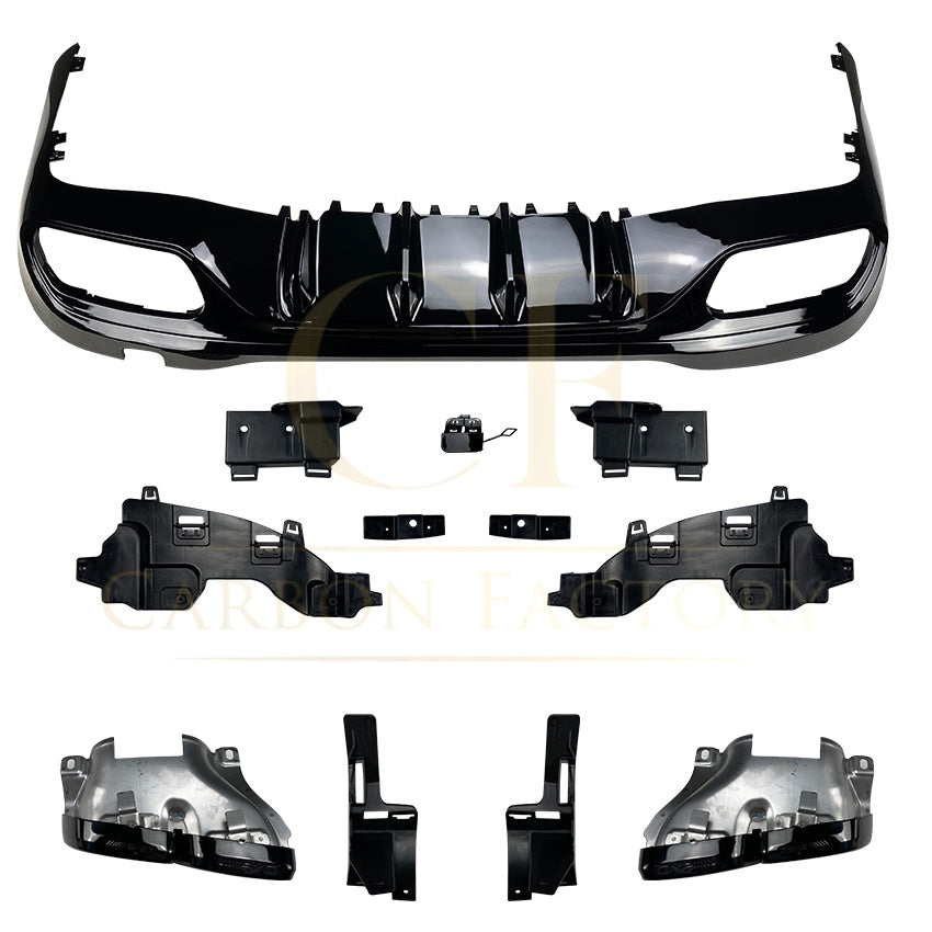 Brabus Style Gloss Black Rear Diffuser for Mercedes Benz W206 C Class 22-Present - Carbon Factory