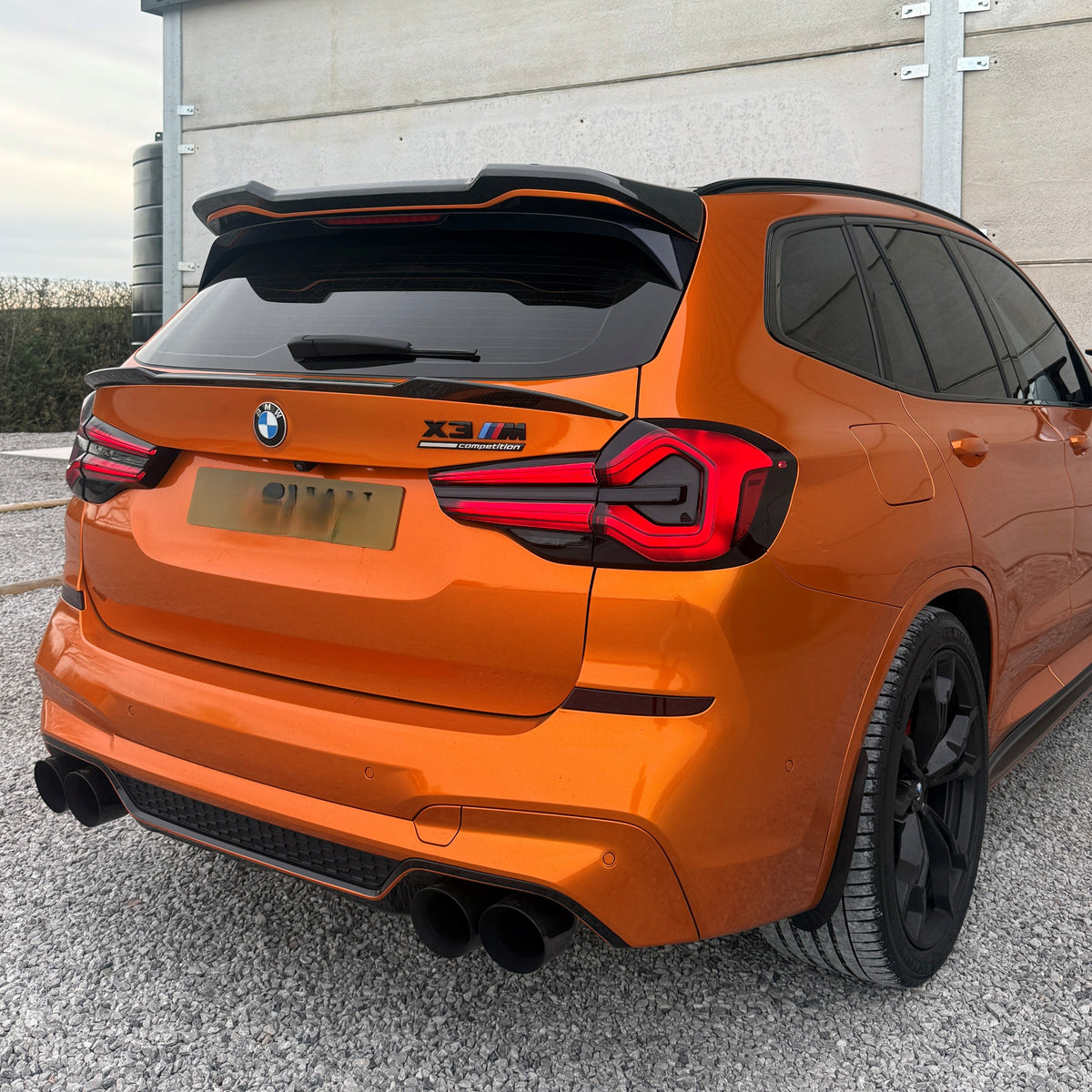 SQ  Style Pre-Preg Carbon Fibre Mid Spoiler for BMW G01 X3 F97 X3M G08 IX3 LCI 22-25