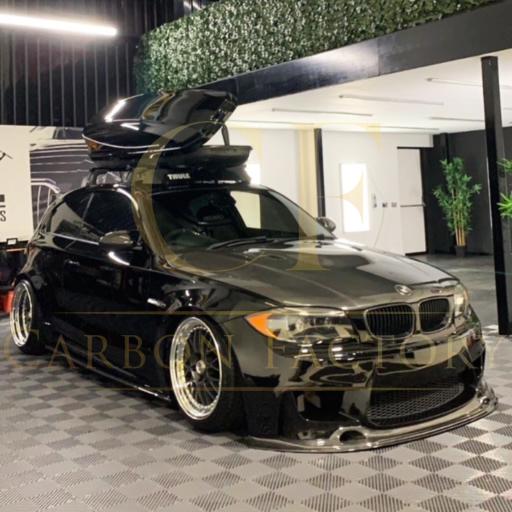 3D Style Carbon Fibre Front Splitter for BMW E82 Coupe 1M 07-14-Carbon Factory