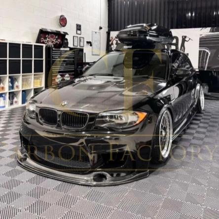 3D Style Carbon Fibre Front Splitter for BMW E82 Coupe 1M 07-14-Carbon Factory