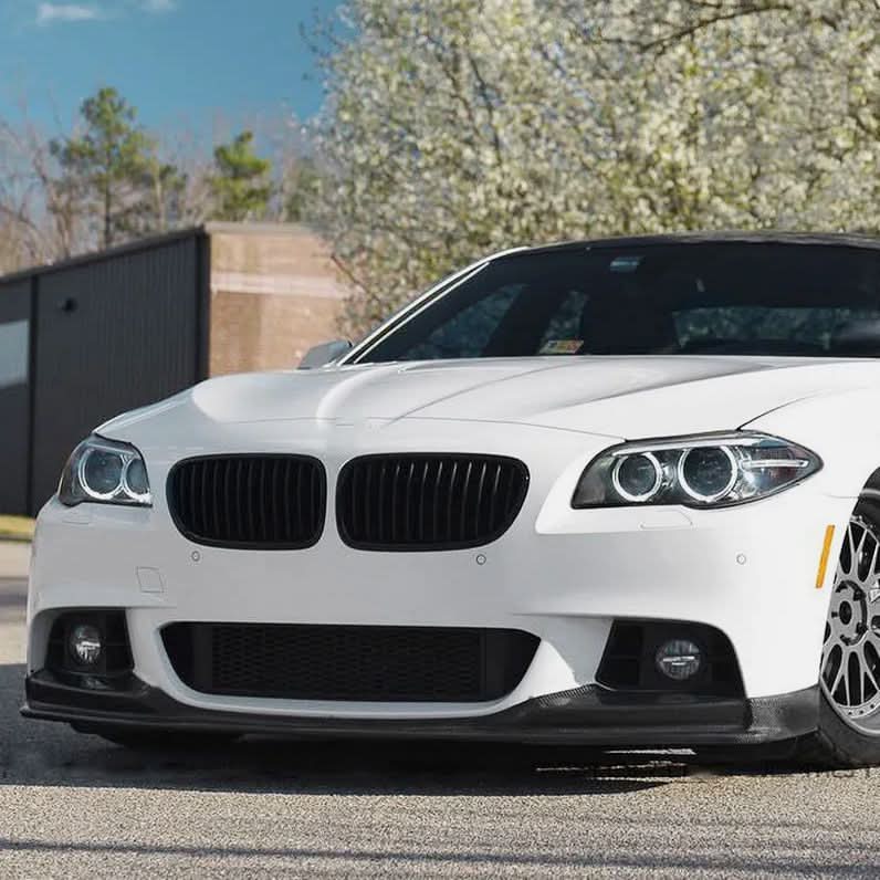3D Style Carbon Fibre Front Splitter for BMW F10 5 Series 10-17 - Carbon Factory