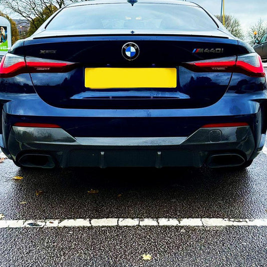3D Style Carbon Fibre Rear Diffuser for BMW 4 Series G22 G23 20-Present-Carbon Factory