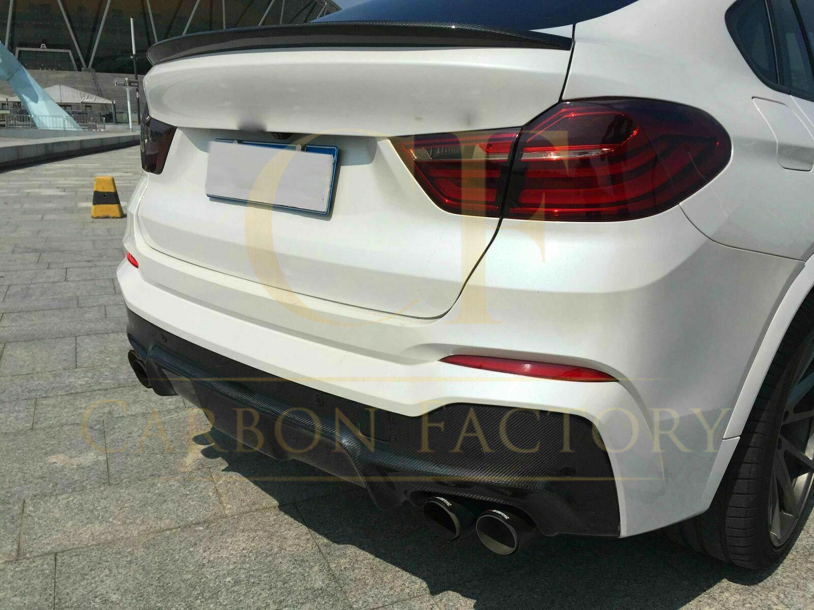 3D Style Carbon Fibre Rear Diffuser for BMW F26 X4 M Sport 15-Present-Carbon Factory