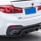 3D Style Carbon Fibre Rear Diffuser for BMW G30 G31 5 Series M Sport 17-23-Carbon Factory