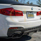 3D Style Carbon Fibre Rear Diffuser for BMW G30 G31 5 Series M Sport 17-23-Carbon Factory