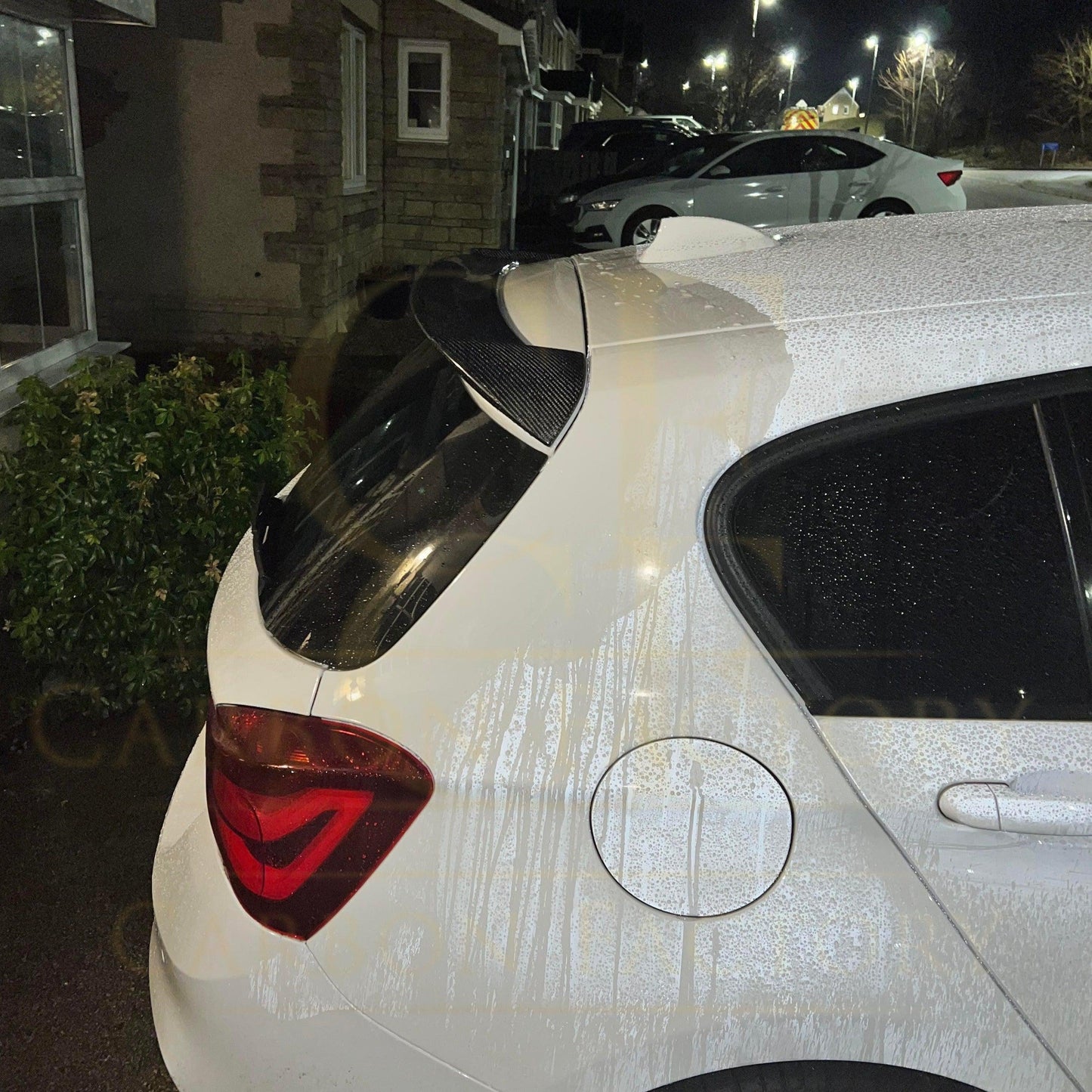 3D Style Carbon Fibre Roof Spoiler for BMW 1 Series F20 F21 11-19-Carbon Factory