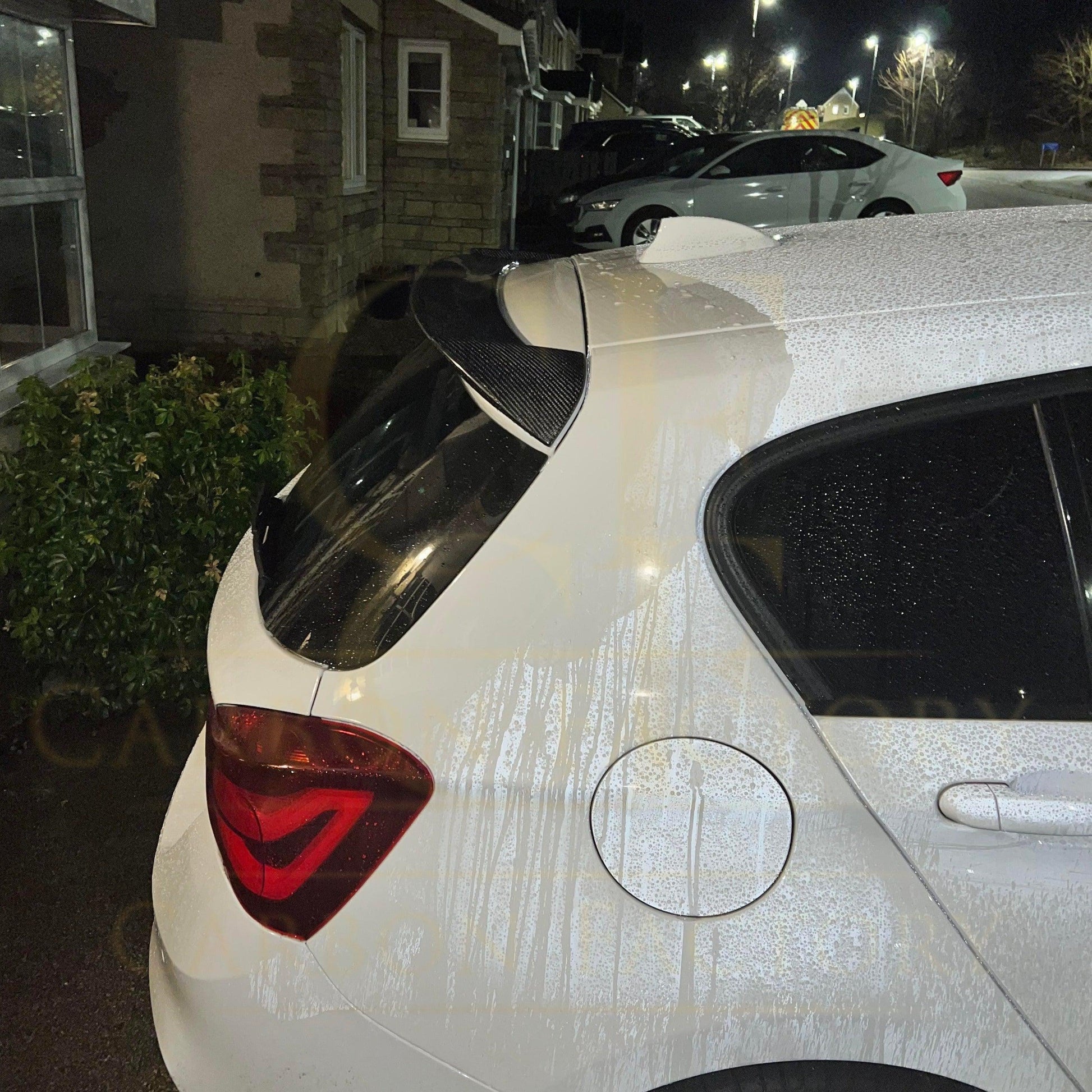 3D Style Carbon Fibre Roof Spoiler for BMW 1 Series F20 F21 11-19-Carbon Factory