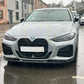 3D Style Gloss Black Front Splitter for BMW 4 Series G22 G23 20-23-Carbon Factory