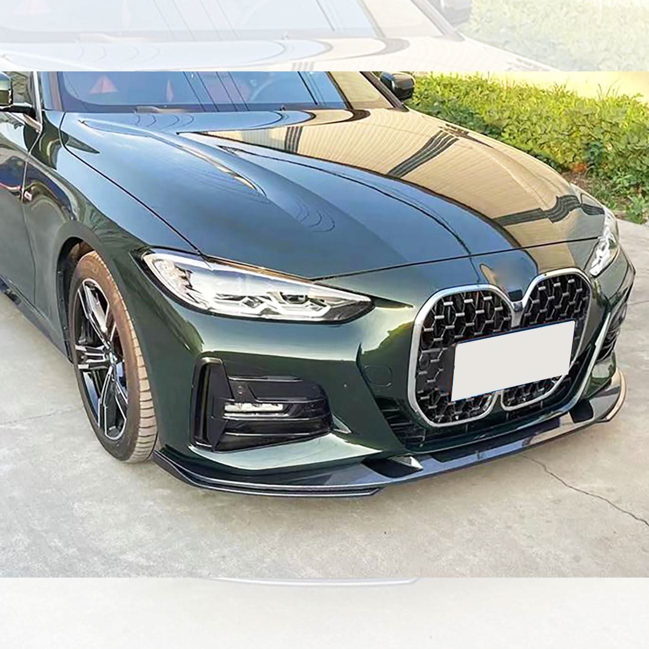 3D Style Gloss Black Front Splitter for BMW 4 Series G22 G23 20-23 - Carbon Factory