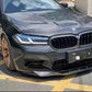 3D Style Gloss Black Front Splitter for BMW F90 M5 17-20-Carbon Factory