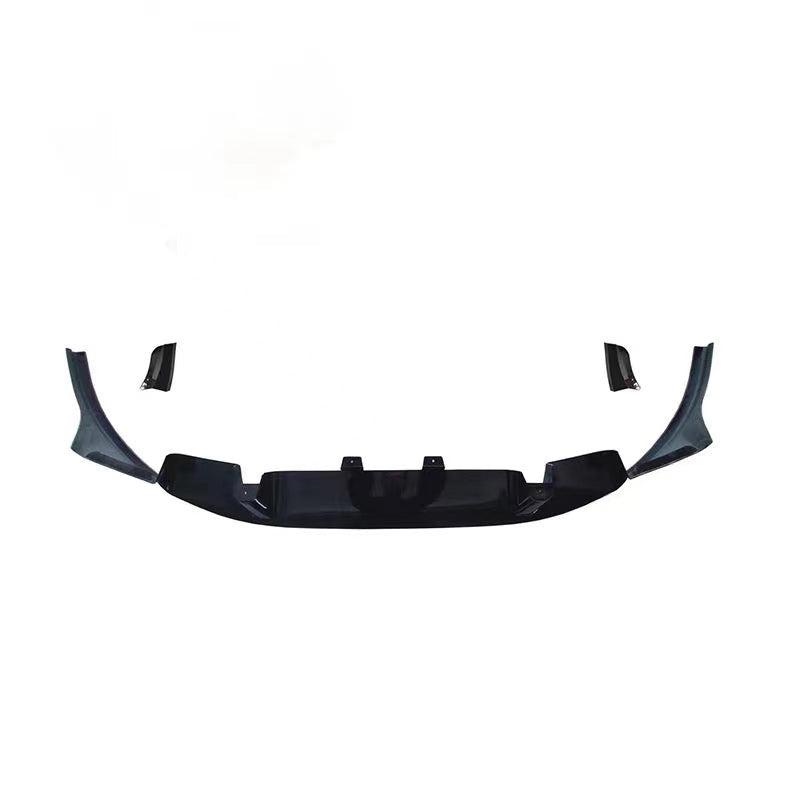 3D Style Gloss Black Front Splitter for BMW F97 X3M F98 X4M 18-21-Carbon Factory