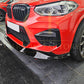 3D Style Gloss Black Front Splitter for BMW F97 X3M F98 X4M 18-21-Carbon Factory