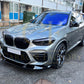 3D Style Gloss Black Front Splitter for BMW F97 X3M F98 X4M 18-21-Carbon Factory