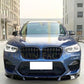 3D Style Gloss Black Front Splitter for BMW F97 X3M F98 X4M 18-21-Carbon Factory