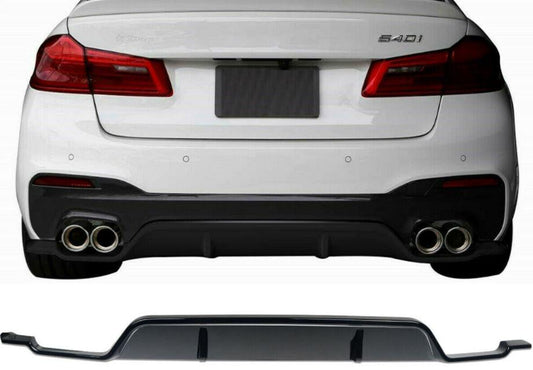 3D Style Gloss Black Rear Diffuser for BMW G30 G31 5 Series M Sport 17-24-Carbon Factory
