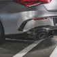 Gloss Black Rear Bumper Spats for Mercedes Benz W118 CLA45S 19-Present - Carbon Factory