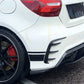 Gloss Black Rear Canards for Mercedes Benz W176 A Class AMG 13-18