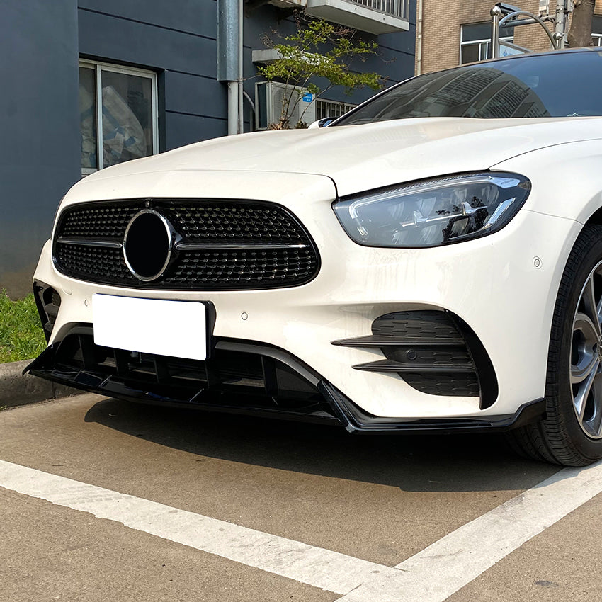 AMG Style Gloss Black Front Splitter for Mercedes Benz W213 C238 E Class AMG 21-23 - Carbon Factory