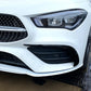 Gloss Black Front Canards for Mercedes Benz W118 CLA AMG 19-23
